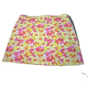 Old Navy Pink and Yellow Mini Pencil Skirt Casual Resort Wear
